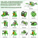 Bottleboom STEM 13-in-1 Education Solar Power Robots Toys for Boys Age 8-12, Educational Toy Science Kits for Kids Experiment Robotics Set Birthday Gifts for 8 9 10 11 12 Years Old-Green by TinyTreasures Baby Boutique