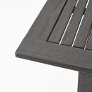 Outdoor Acacia Wood 7 Piece Expandable Dining Set, Sandblasted by HouseOfZazla