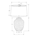 Lighting, Table Lamp, Ceramic, Transitional - Cream