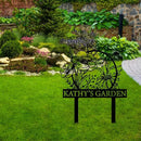 Personalized Metal Garden Sign with Stake, Custom Garden Decor for Outdoor, Custom Family Name Sign, Patio Decorations, Lawn Art, Farmhouse Decorative, Housewarming Gift (CstmDesign12) by CozyNest Decor
