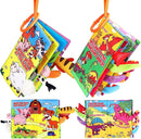 Vanmor 2 Pack Baby Cloth Books, High Contrast Sensory Crinkle Toys for 0-6 Months Infants, Soft Tummy Time Travel Essentials, for Boys, Easter Basket Stuffers by TinyTreasures Baby Boutique