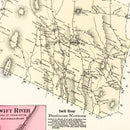 Vintage Map of Plainfield, Massachusetts 1873