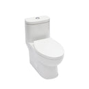 1 Piece Toilet For Bathroom, Dual Flush, Soft Closing Seat - White by HouseOfZazla