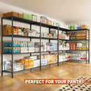 REIBII 70"W Metal Shelving, Storage Shelves 4-tier Wire Shelving Unit Load 1240LBS Metal Shelves for Storage Adjustable Shelving Rack for Pantry Kitchen Commercial school Garage 70"W*15.8"D*62.9"H by CozyNest Decor