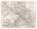 Vintage Map of the Battle of Auerstadt, 1806
