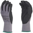 Amazon Basics Micro-Foam Nitrile Coated Work Gloves, Nylon Liner Fiber, Touch Screen, Size 8/M, 12 Pairs, Grey by GreenHaven Gardens