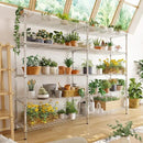 REIBII 58" W 5 Tier Heavy Duty Wire Shelving Unit with Adjustable Shelves - 1400LB Metal, Chrome - 58" W x 59" H x 13.8" D - Garage, Pantry, Kitchen by CozyNest Decor