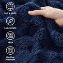 Bedsure GentleSoft King Size Blanket for Bed - Super Soft Cozy Blankets for Women Men Girls, Large Fuzzy Fleece Throw for Bedroom Decor, Navy Blue,108x90 Inches by CozyNest Decor