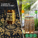 KY&BOSAM Solar Lanterns Outdoor Waterproof Hummingbird & Butterfly Lantern Garden Decor Birthday Gifts for Women Mom Metal Solar Lights Outdoor Lantern Hanging Outside for Yard Backyard Pathway Patio by GreenHaven Gardens