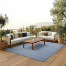 Nourison Home Positano 6' x 9' Navy Blue Fabric Modern Area Rug (6' x 9') by CozyNest Decor