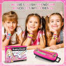 Dpai Friendship Bracelet Making Kit for Girls,DIY Arts and Crafts Toys,Jewelry String Maker Kit,The Best Birthday Gifts Ideas for Girls 6 7 8 9 10 11 12+ Years Old（Rose and Black by TinyTreasures Baby Boutique