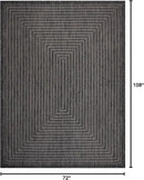 Adiva Rugs Outdoor Indoor Area Rug, Weather Resistant, Easy to Clean, Stain Resistant Floor Mat for Dining Room, Backyard, Deck, Patio (Pebble Weiss, 6' x 9')