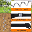 RunNico Basketball Goal Anchor, Heavy Duty Basketball Hoop Tie Down Kit, Court Setup Ground Stakes with Adjustable Straps for Basketball Mounting Trampoline Swing Tent by TinyTreasures Baby Boutique