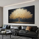 Tsomzxng Abstract Wall Art Gold Tree Of Life Artwork Canvas Art Wall Decor Painting Prints Gold Tree Large Abstract Wall Decor Picture For Living Room Bedroom Home Office Artwork 29"X 58" by CozyNest Decor