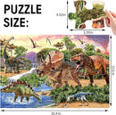 Jumbo Floor Puzzle for Kids,48 Piece Dinosaur Large Jigsaw Puzzles for Toddlers Ages 3-5,Children Learning Preschool Educational Dinosaur Toys,Christmas Birthday Gifts for Boys Girls Ages 4-8 by TinyTreasures Baby Boutique