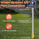 Frost Proof Yard Hydrant,3.25ft Frost Free Outdoor Faucet,Freeze Proof Outdoor Faucet 3/4" Pipe Connection,Frost Free Hydrant for Yard Garden Farm Pasture Irrigation,12" Bury Depth No Lead Hydrant by GreenHaven Gardens
