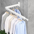 Clothes Drying Rack Wall Mounted,Drying Rack Clothing,Clothes Hanging Rack,Retractable,Collapsible(Tri-Fold), White Color(Ring) by CozyNest Decor