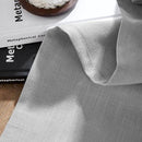 Joydeco Linen Curtains for Living Room,Light Filtering Rod Pocket Back Tab Semi Sheer Drapes Window Long Curtains 96 inches Long Ebony Grey by CozyNest Decor