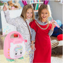 Singimals Kids Karaoke Speaker with Microphone - Unleash Your Child's Inner Superstar, Bluetooth v5.1, 12H Playtime, 5W Speaker, Multicolor LED Lighting, Shimmer The Unicorn by TinyTreasures Baby Boutique