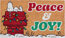 Gertmenian Peanuts Snoopy Coir Doormat - 2x3 Welcome Mat (2-Pack), Ideal for High Traffic Areas in Front Door, Garage, Entryway - Peace & Joy, 80023 by CozyNest Decor
