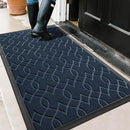 Yimobra Front Door Mat Outdoor Indoor 47x32, All-Season, All-Weather, Heavy Duty Welcome Door Mats Outside Entrance, Non Slip Porch Patio Entrance Mat, Blue by CozyNest Decor