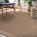 CAMILSON Easy Jute Rug 10x14, Indoor Outdoor Natural Color Fiber Area Rugs for Living Room Patio and Kitchen Rug, Sisal Boho Woven Design, Easy-Cleaning, Washable Outside Carpet Alfombras (10 x 14) by CozyNest Decor