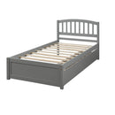 Platform Storage Bed Wood Bed Frame With Two Drawers And Headboard by HouseOfZazla