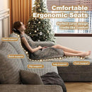 108" Sectional Couches for Living Room Modern Modular Sofa with L-Shape Couchs Upholstered Boneless Couch Deep Seat Sectional Couch with Chaise (Grey, Right Facing Chaise+2Seaters) by CozyNest Decor