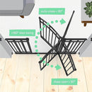 Ingenuity Multi-Use Decorative Extra Tall Walk-Thru Baby Gate, Fits Openings 28.5-48 Inch (Pack of 1), Black Metal, for Doorways and Stairways, 36' Tall Baby and Pet Gate, Black, One Size by TinyTreasures Baby Boutique