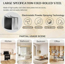 71" Tall Metal Storage Cabinet with 2 Doors and 4 Adjustable Shelves, Kitchen Pantry Cabinet White Freestanding Cupboard, 5 Tier Multifunctional Steel Storage for Office, Kitchen, Dining Room by CozyNest Decor