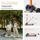 KUB Toddler Scooter for Kids Ages 2+, 3 Wheel Kick Scooter with LED Light-Up Wheels, Adjustable Height Handlebar, Lean-to-Steer, Anti-Slip Deck, Easy-Fold Design, Gift for Boys and Girls by TinyTreasures Baby Boutique