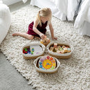 NaturalCozy 5-Piece Rectangle Storage Basket Set- Natural Cotton Rope Woven Baskets for Organizing! Small Basket for Montessori, Baby Nursery, Dog Toy Baskets, Cat Toy Box, Bathroom Organization Bin by TinyTreasures Baby Boutique