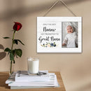 Great Nana Picture Frame - Great Nana Great Grandma Baby Announcement Gifts, Promoted to Great Nana Gifts, Only the Best Nanas Get Promoted to Great Nana Wooden Frame for Tabletop 4x6 Photo by TinyTreasures Baby Boutique