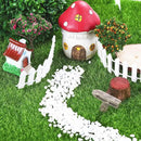Elcoho 6 Pieces Fake Grass for Crafts Fairy Garden 6 x 6 Inches Artificial Garden Grass for Miniature Ornament Dollhouse DIY Decoration by CozyNest Decor