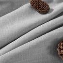 Joydeco Linen Curtains for Living Room,Light Filtering Rod Pocket Back Tab Semi Sheer Drapes Window Long Curtains 120 inches Long Ebony Grey by CozyNest Decor