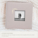 Elegant Linen Photo Album - 200 Acid-Free Pockets for 4x6 Pics - Perfect for Weddings & Gifts by TinyTreasures Baby Boutique
