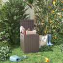 28 Gallon Resin Deck Box, Lockable Patio Outdoor Storage Box for Furniture, Garden Tools and Tools Storage, Waterproof Outside Storage Boxes - Grey by CozyNest Decor
