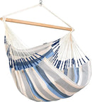 LA SIESTA® XL King Domingo Hammock Chair Swing & Tree Mount Kit - Suspension Kit for Trees Beams Posts - Weatherproof, Outdoor Indoor Hammock Swing - Hanging Chair for Bedroom Patio - Sea Salt by GreenHaven Gardens