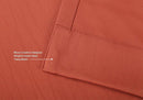 MIUCO Blackout Curtains Room Darkening Curtains Textured Grommet Panels for Living Room 2 Panels 52x63 Inch Long Rust by TinyTreasures Baby Boutique
