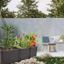 Raised Garden Bed Planter for Outdoor Plants Planter Box Elevated Garden Boxes Deepened Plant pots Perfect for Garden Patio Balcony Deck to Planting Flowers Vegetables Tomato and Herbs by GreenHaven Gardens