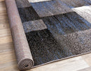 Rugshop Modern Distressed Boxes Area Rug 3' 3" x 5' Blue by TinyTreasures Baby Boutique