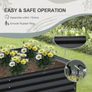 Domi Raised Garden Beds Outdoor, 6x3x2ft Thickening Tall Metal Rectangular Deep Root Box Planter for Vegetables, Flowers, Herbs, and Succulents 2" Deep w/ 256 Gallon Capacity - Dark Gray by GreenHaven Gardens