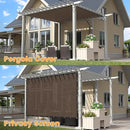 VICLLAX Shade Fabric Sun Shade Cloth with Every 2 FT Grommets for Patio Garden Pergola Cover Canopy 10x10 FT, Mocha