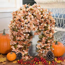 Bougainvillea Artificial Flowers Plants for Outdoors Outside Fall Autumn Decoration, 2 pcs Faux Silk Long Trailing Vines UV Resistant Look Real Brown Fake Flowers for Front Door Porch Planter Urn Yard by CozyNest Decor