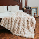 UKELER Camel Large Fluffy Bed Blankets Throws Twin Size, Cozy Shaggy Faux Fur Blanket Soft Plush Thick Throw Blanket for Bed, Couch, Sofa, Office, Camping 60''x80'' by CozyNest Decor
