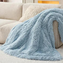 Bedsure GentleSoft Fuzzy Sherpa Faux Fur Blue Twin Blanket Cozy Gifts for Women Men, Soft Fleece Plush Warm Minky Thick Blanket Twin Size for Bed, Couch, Room Decor Dorm Essentials Blue Gifts, 60x80 by CozyNest Decor