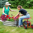 Sunnydaze Galvanized Raised Garden Bed - Metal Raised Bed for Gardening - Outdoor Planter Box for Flowers, Plants, and Vegetables - Gray - 12.25" Hexagon by GreenHaven Gardens
