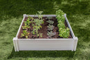 Vita Classic 4 Foot x 4 Foot x 11 inch White Vinyl Raised Modular Garden Bed, White, PVC, BPA and Pthalate Free, VT17108 by GreenHaven Gardens