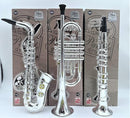 Toy Instruments Set Trumpet, Saxophone and Clarient with Standard Keys in Perfect Pitch are Easy and intuitive to Create Real Music. Instruments Measures 16 inches in Length. by TinyTreasures Baby Boutique