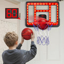 Kids Basketball Hoop Adjustable Height 3.5FT-6.2FT, Indoor Outdoor Toddler Basketball Hoop with LED Scoreboard, Boys Basketball Toy for 3 4 5 6 7 8 Years Gift, Portable Basketball Goals Sport Game by TinyTreasures Baby Boutique